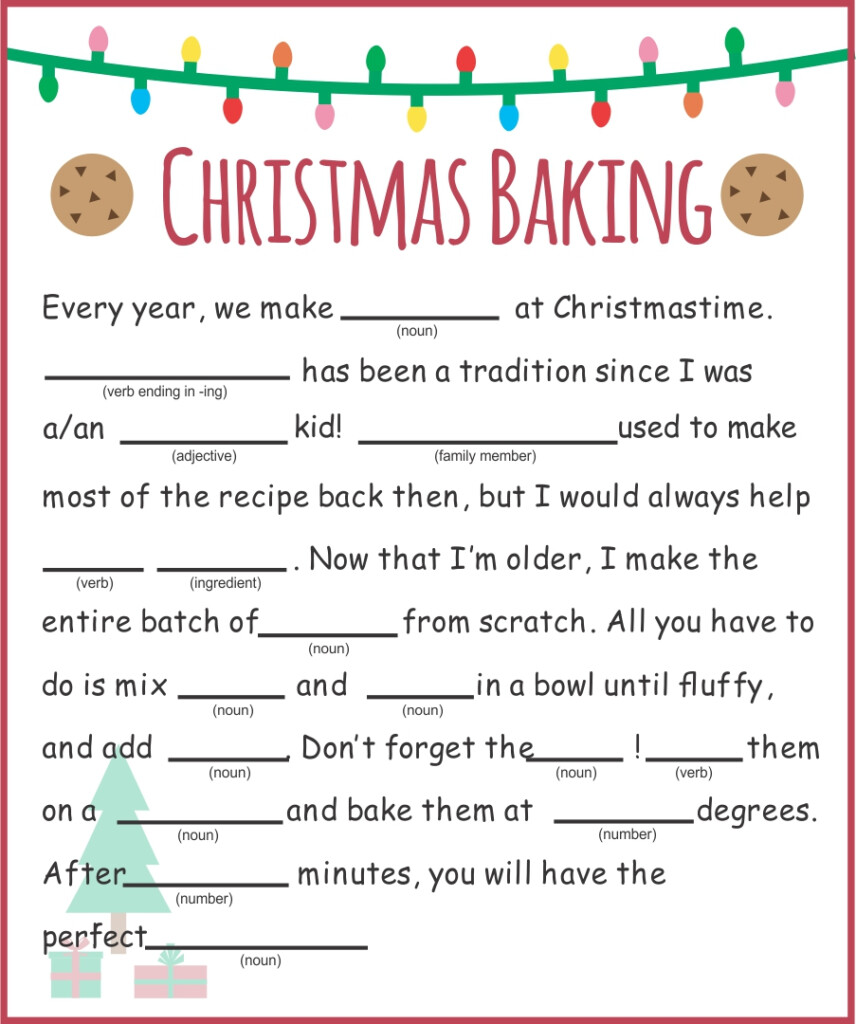 10 Best Blank Printable Christmas Mad Libs Printablee