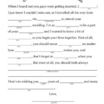 14 Free Fun And Printable Wedding Mad Libs Wedding Mad Libs