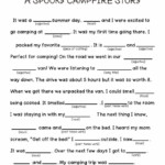 A Spooky Story Campfire Mad Libs Printable Printable Mad Libs Kids