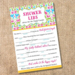 Bright And Colorful Wedding Mad Libs Fiesta Printable Bridal Etsy