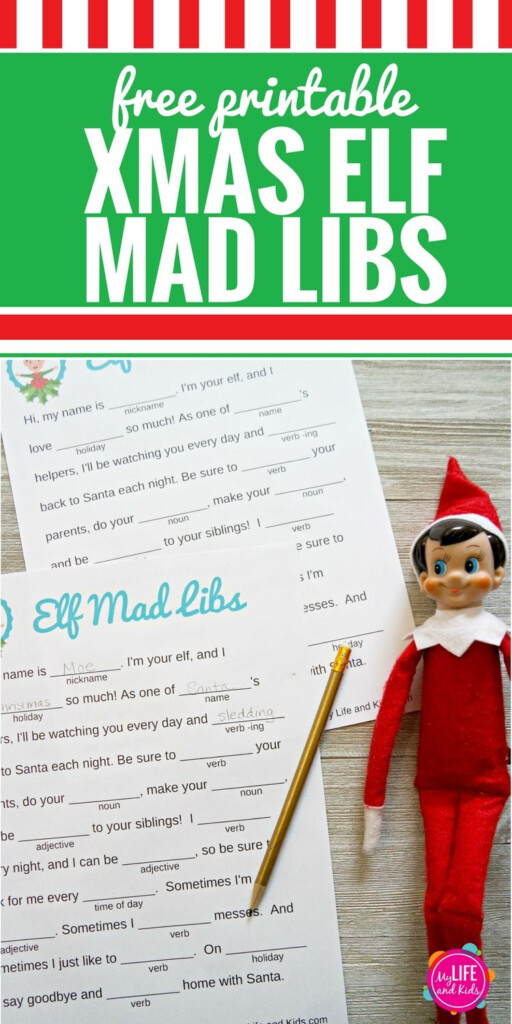 Christmas Elf Mad Libs My Life And Kids Christmas Mad Libs For Kids 