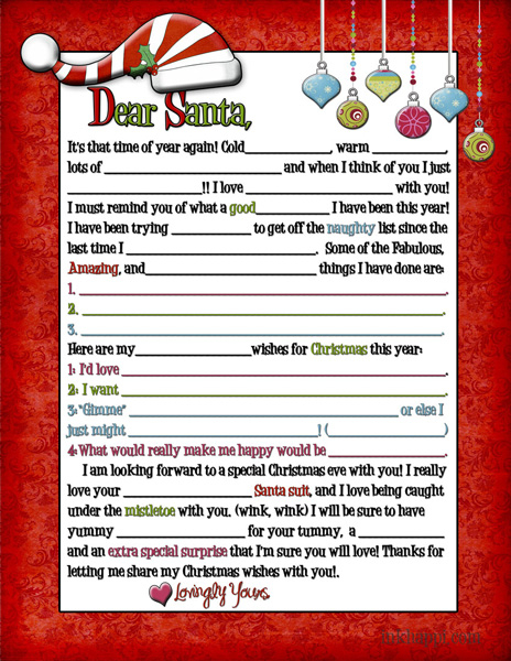 Christmas Mad Libs Naughty Or Nice 2022 Printablemadlibs