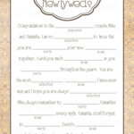 Customizable quot Wedding Advice quot Mad Libs I Love These We Could Put