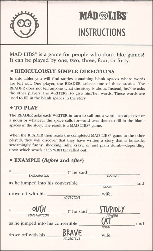 Diary Of A Wimpy Kid Mad Libs Second Helping Penguin Young Readers 