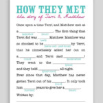 DIY Printable Wedding MadLibs By Swooncreative On Etsy 25 00