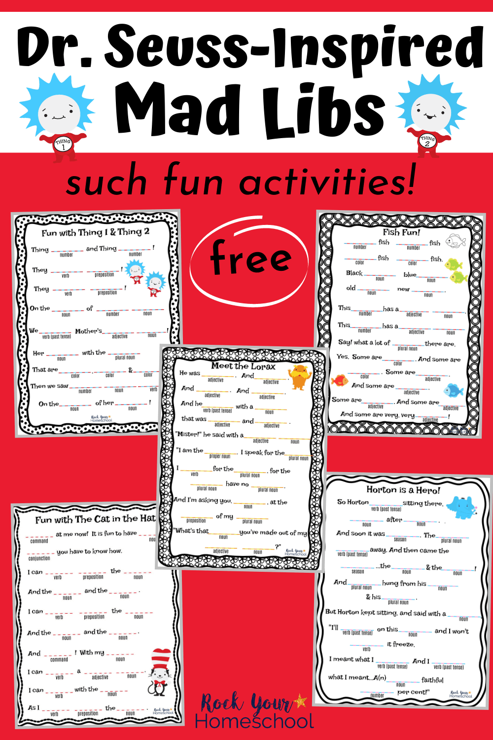 Dr Seuss Inspired Mad Libs 5 Free Fabulous Ways To Have Learning Fun