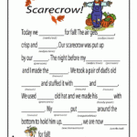 Fall Mad Libs For Kids Fall Mad Libs Scarecrow Classroom Jr Also