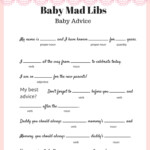 FREE Baby Mad Libs Game Baby Advice Baby Shower Ideas Themes Games