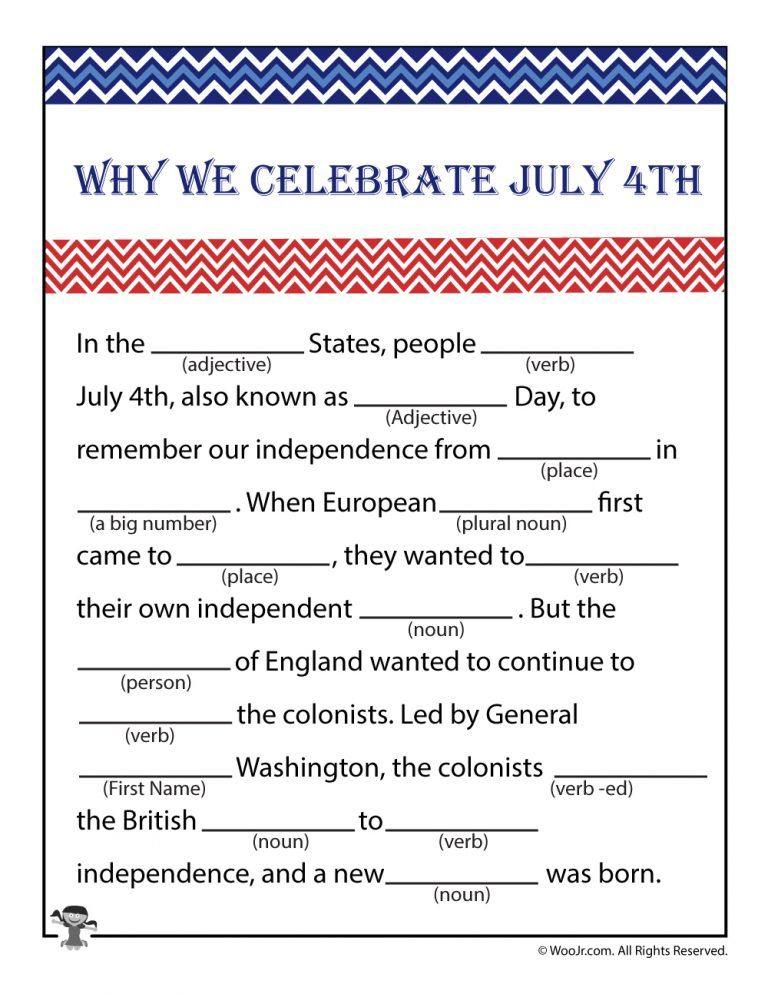 Free Printable Mad Libs Memorial Day 2022 Printablemadlibs