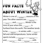 Fun Facts About Winter Mad Libs Winter Words Fun Facts For Kids