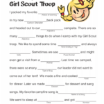 Girl Scout Camping Mad Lib Girl Scout Activities Girl Scouts