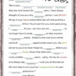 Graduation Games Mad Libs Instant Download Graduation Party Ideas