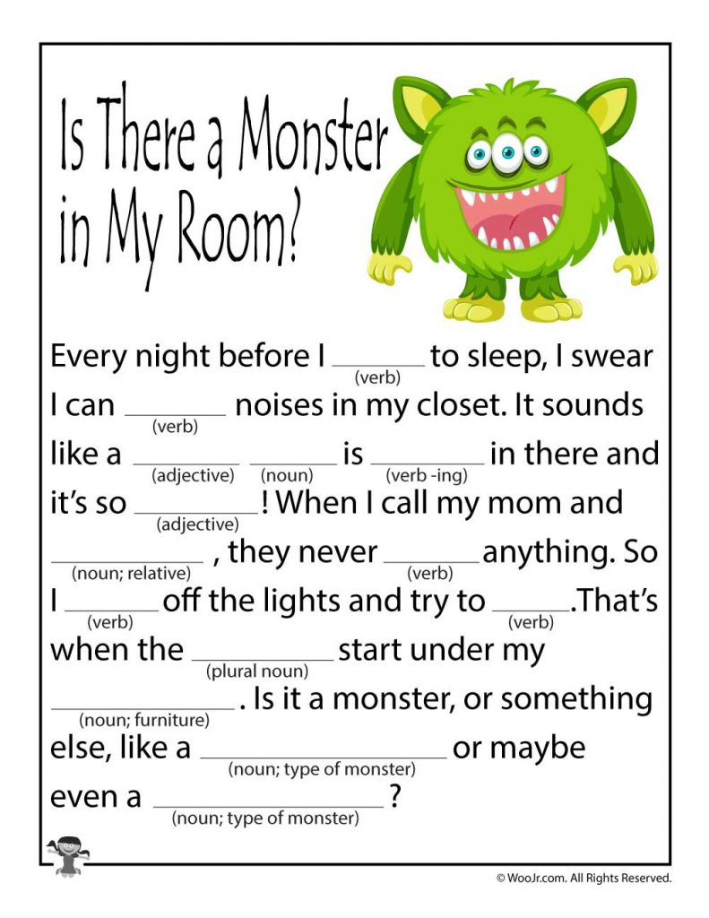 Horror Ad Libs For Kids Woo Jr Kids Activities Children 39 s Publishing