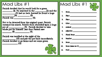 Lucky You St Patrick 39 s Day Mad Libs Holiday Fun For All Ages 