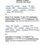 MAD LIBS 3rd Grade Creating Multistep Word Problems OA 4 8 TpT