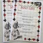 Mad Libs Printable Teens Alice 2022 Printablemadlibs