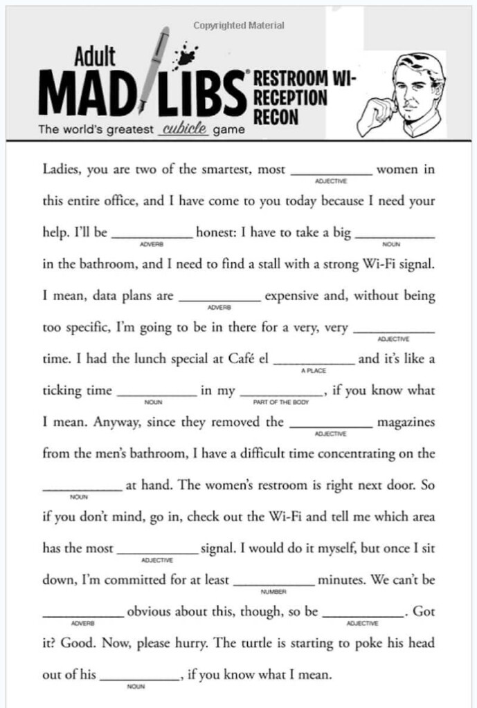 Office Mad Libs This Year 39 s Best Gift Ideas