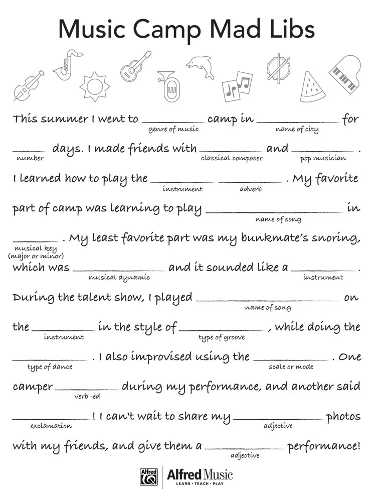 Printable Mad Libs 80 39 s Music 2022 Printablemadlibs