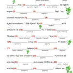 Spanish Mad Lib Present Preterit Writing Activity Spanish Distance