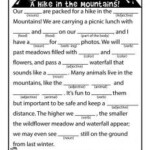 Summer Mad Libs Hike In The Mountains Mad Libs Girl Scout Activities