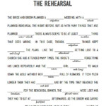 The Rehearsal 14 Free Fun And Printable Wedding Mad Libs POPSUGAR