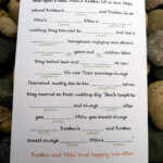 Wedding Mad Libs 50th Wedding Anniversary Party 50th Anniversary