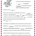 Mad Lib Valentines School Valentines Day Activities Valentines Games