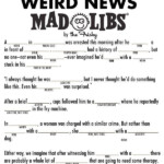 Mad Libs For Adults Weird News Mad Libs For Your Own Weird News