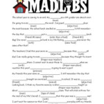 Mad Libs School Year By Jessica Fuller Teachers Pay Teachers