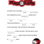 SoccerPro Mad Libs Coloring Pages SoccerPro