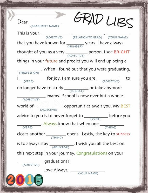 Word Games Games Graduation Mad Libs Psychology iresearchnet