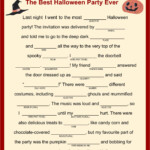 11 Best Halloween Mad Libs Story Printable Printablee