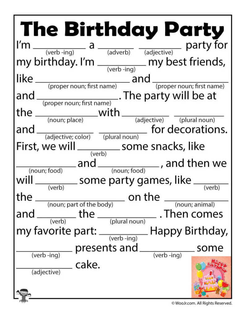 12 Funny Birthday Mad Libs Kitty Baby Love