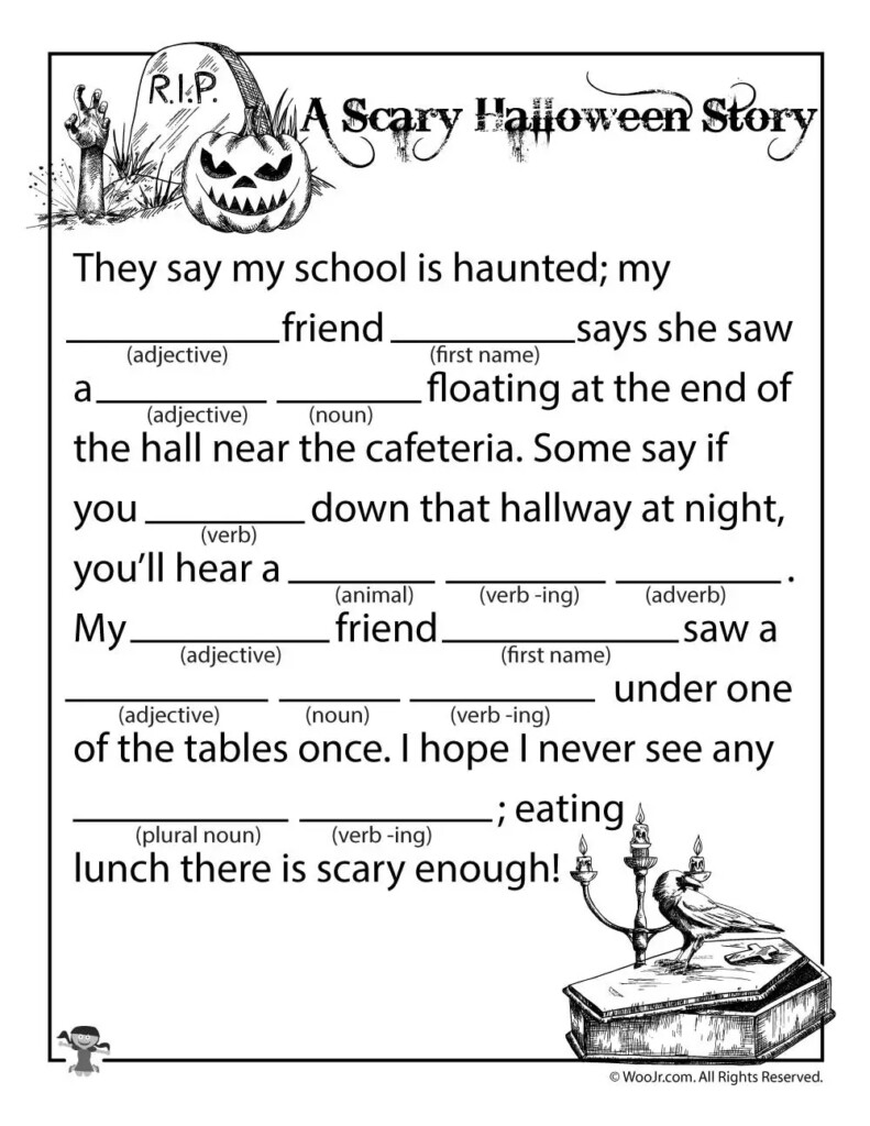 13 Spooky Halloween Mad Libs Kitty Baby Love