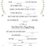 14 Free Fun And Printable Wedding Mad Libs Wedding Mad Libs