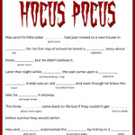 15 Best Free Halloween Mad Lib Printables Printablee