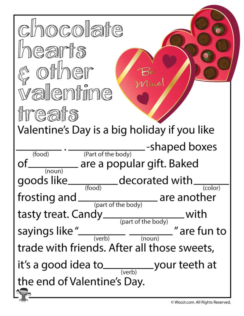 19 Romantic Valentine Mad Libs Kitty Baby Love