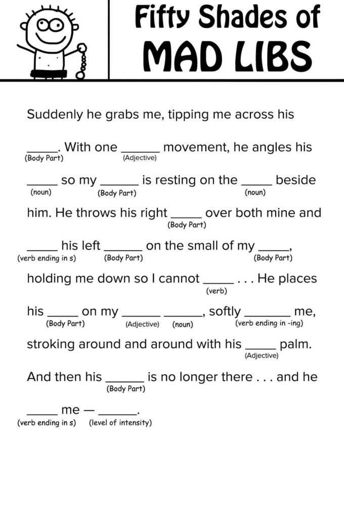  39 Fifty Shades Of Grey 39 Mad Libs You Can Read With Your Mother 