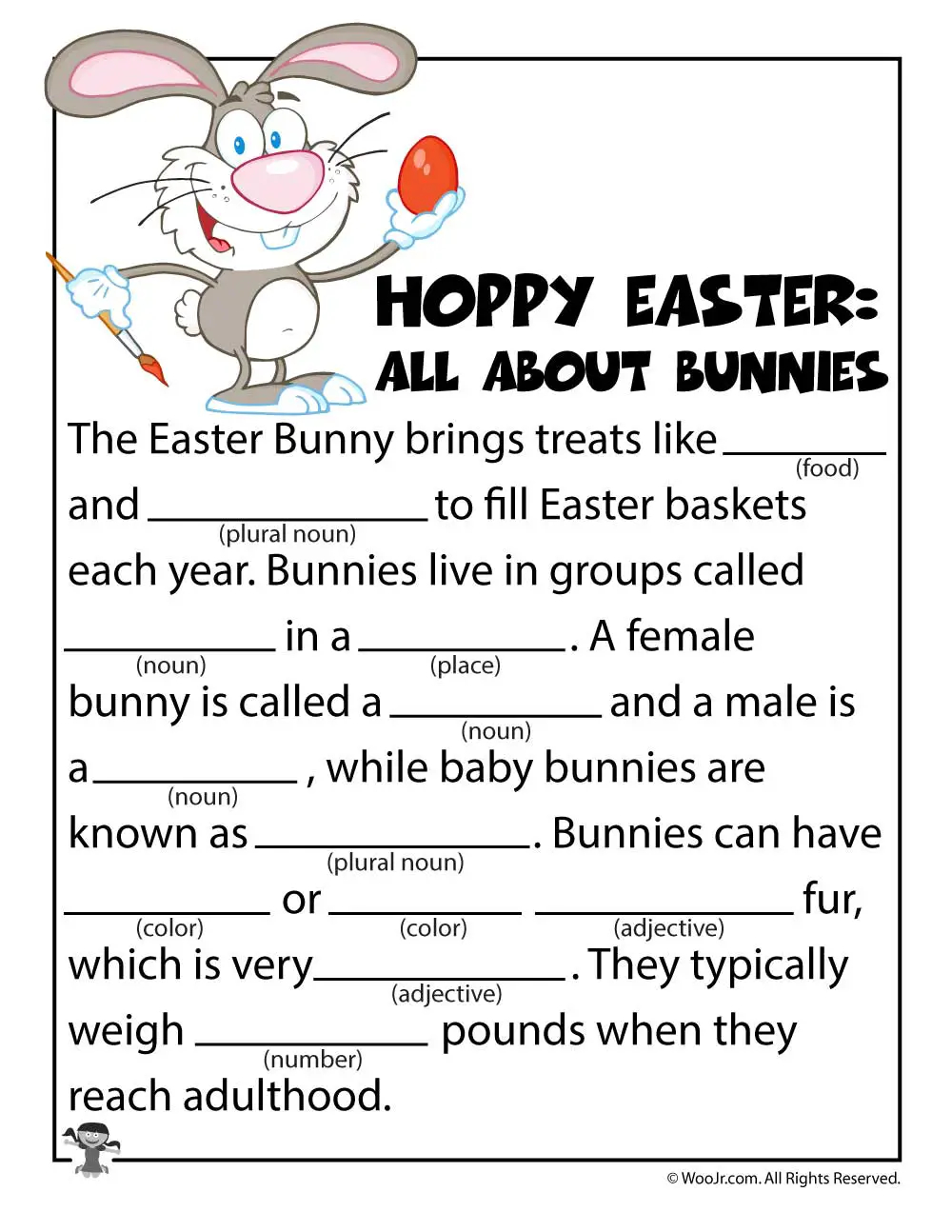 5 Festive Easter Mad Libs For Pure Holiday Fun Kitty Baby Love