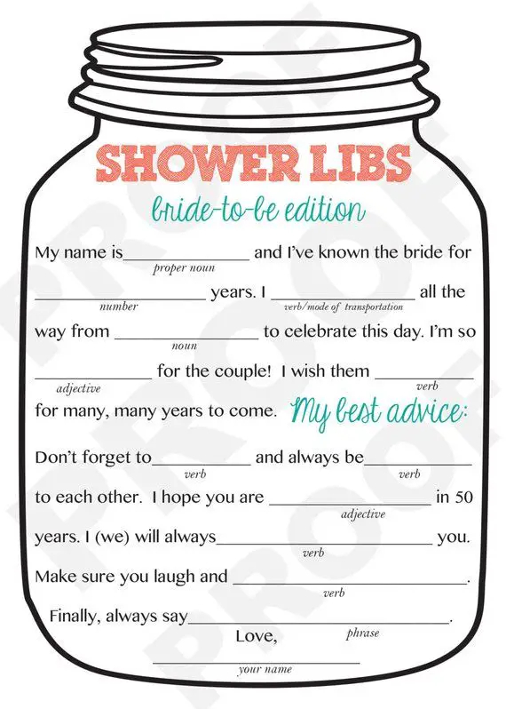 7 Bridal Shower Mad Libs For The Ultimate Pre wedding Fun Kitty Baby Love