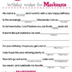 BIRTHDAY MAD LIBS Etsy 40th Birthday Party Games Birthday Games