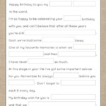 Birthday Mad Libs Printable Free Printable Templates