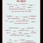 Christmas Mad Lib Songwriting The Students Pair Up And Each Student