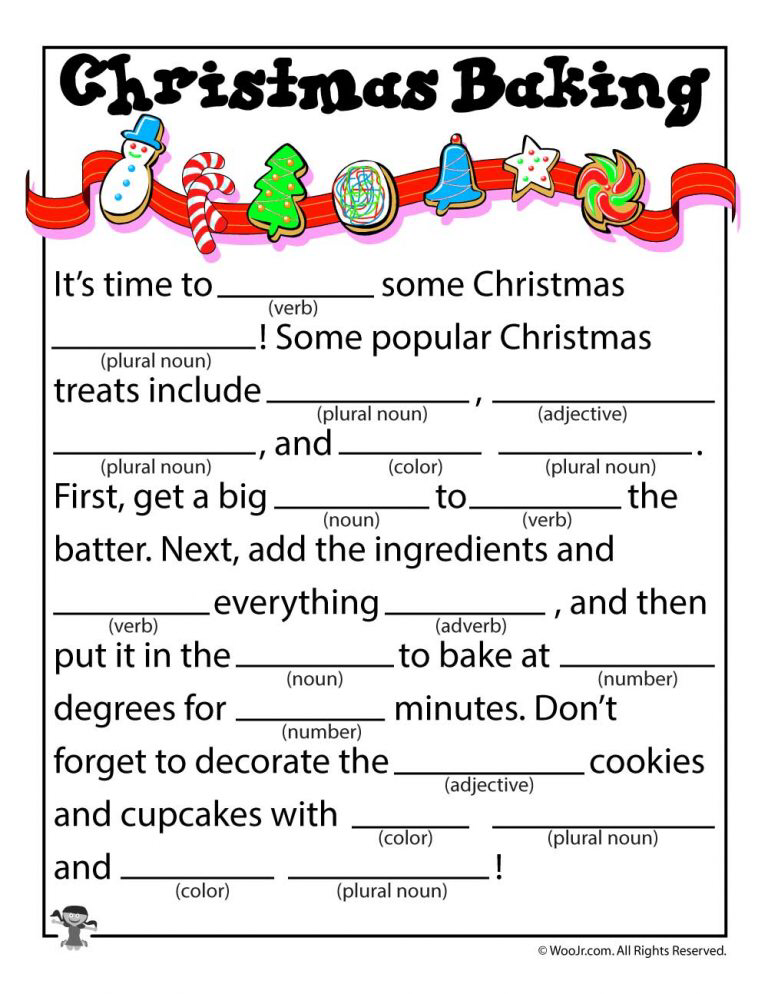 Christmas Mad Libs Woo Jr Kids Activities Christmas Mad Libs 