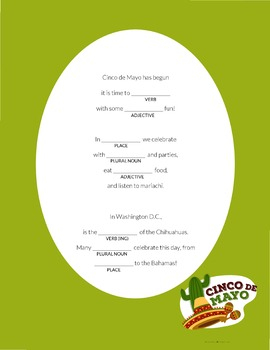 Cinco De Mayo Mad Libs distance Learning Google Slides Interactive Pdfs 