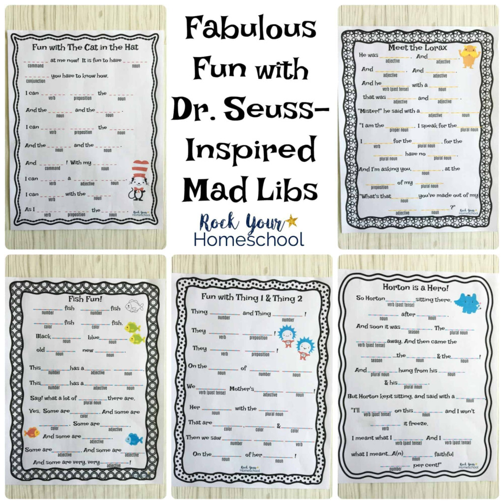 Dr Seuss Inspired Mad Libs 5 Free Fabulous Ways To Have Learning Fun