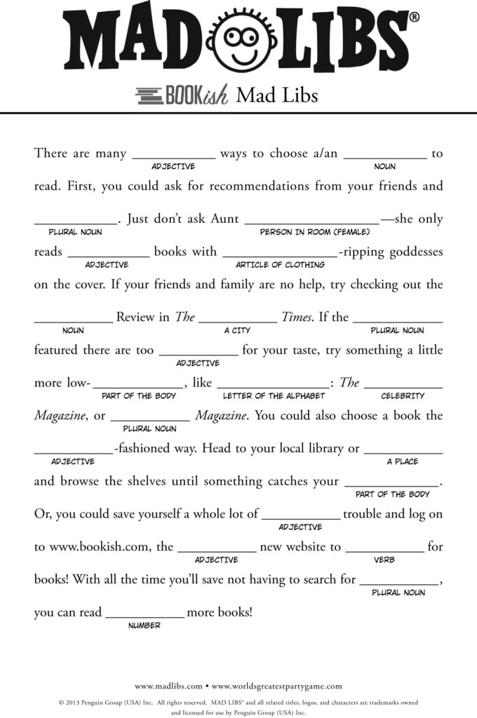 Free 39 Mad Libs 39 For Kids Free Mad Libs Mad Libs For Adults Mad Libs