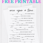 FREE Bridal Shower Mad Libs Printable Game Card Including Detailed