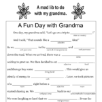 Free Mother 39 s Day Mad Lib To Do With Grandma Easy To Download And