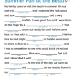 Free Printable Summer Camp Mad Libs Printable Form Templates And Letter